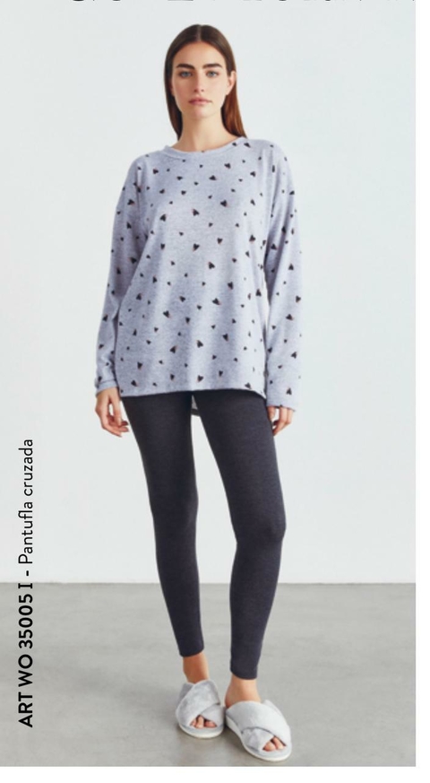 Pijama remera manga larga y calza - WOMAN WO15192123