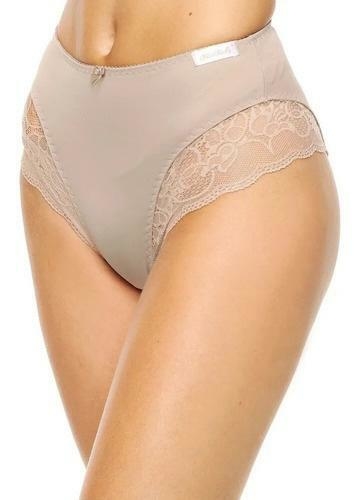 Bombacha alta de lycra con puntilla - DEVILLE 862