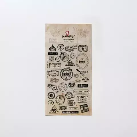 STICKER PVC SUATELIER 10*19cm STAMP