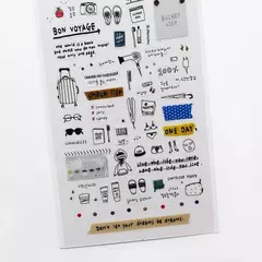 STICKER SUATELIER PVC 10*19cm TRAVEL NOTE
