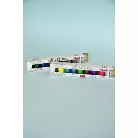 GLITTER POLVO SET 9 COLORES