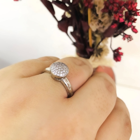 ANEL CHUVEIRO REDONDO EM RÓDIO BRANCO - comprar online