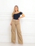 Calça Jeans Wide Leg Cargo Nude - comprar online
