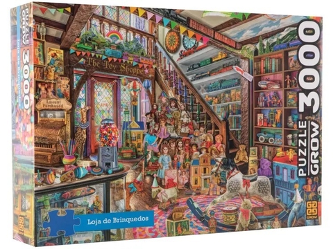 Quebra-cabeça 3000 Peças - Loja de Brinquedos - Grow