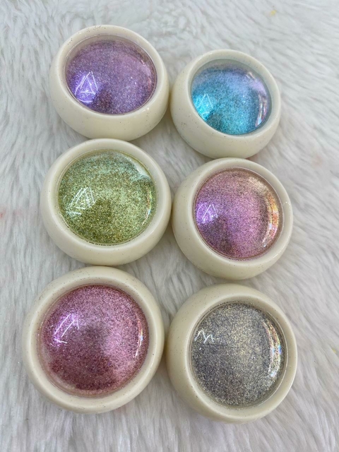 KIT GLITTER AÇUCAR C/6 UND NAIL ART