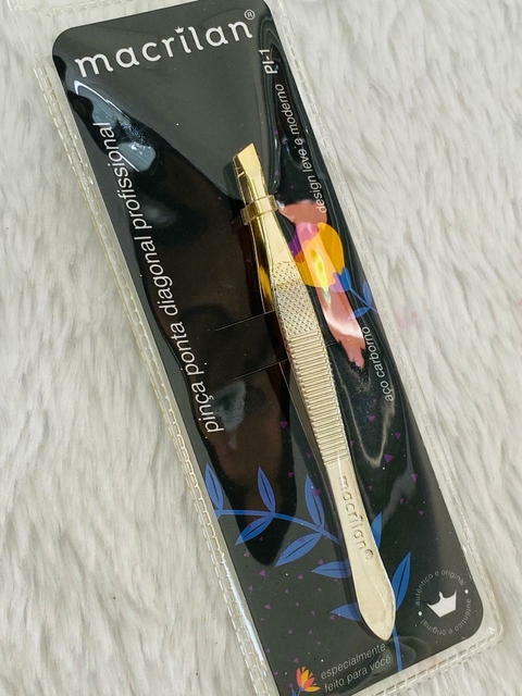 PINÇA PONTA DIAGINAL CHANFRADA PROFISSIONAL PI-1 MACRILAN