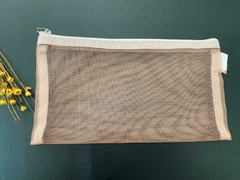 NECESSAIRE BASICA TELADA 22X12 - AMENDOA CORES COSMETICOS LTDS