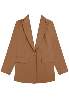Blazer Alongado Alfaiataria - Marrom Esperado - loja online