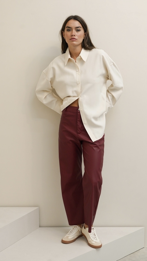 Pantalón WASH bordó - comprar online