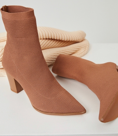 BOTA TRICOT CAMELO - comprar online
