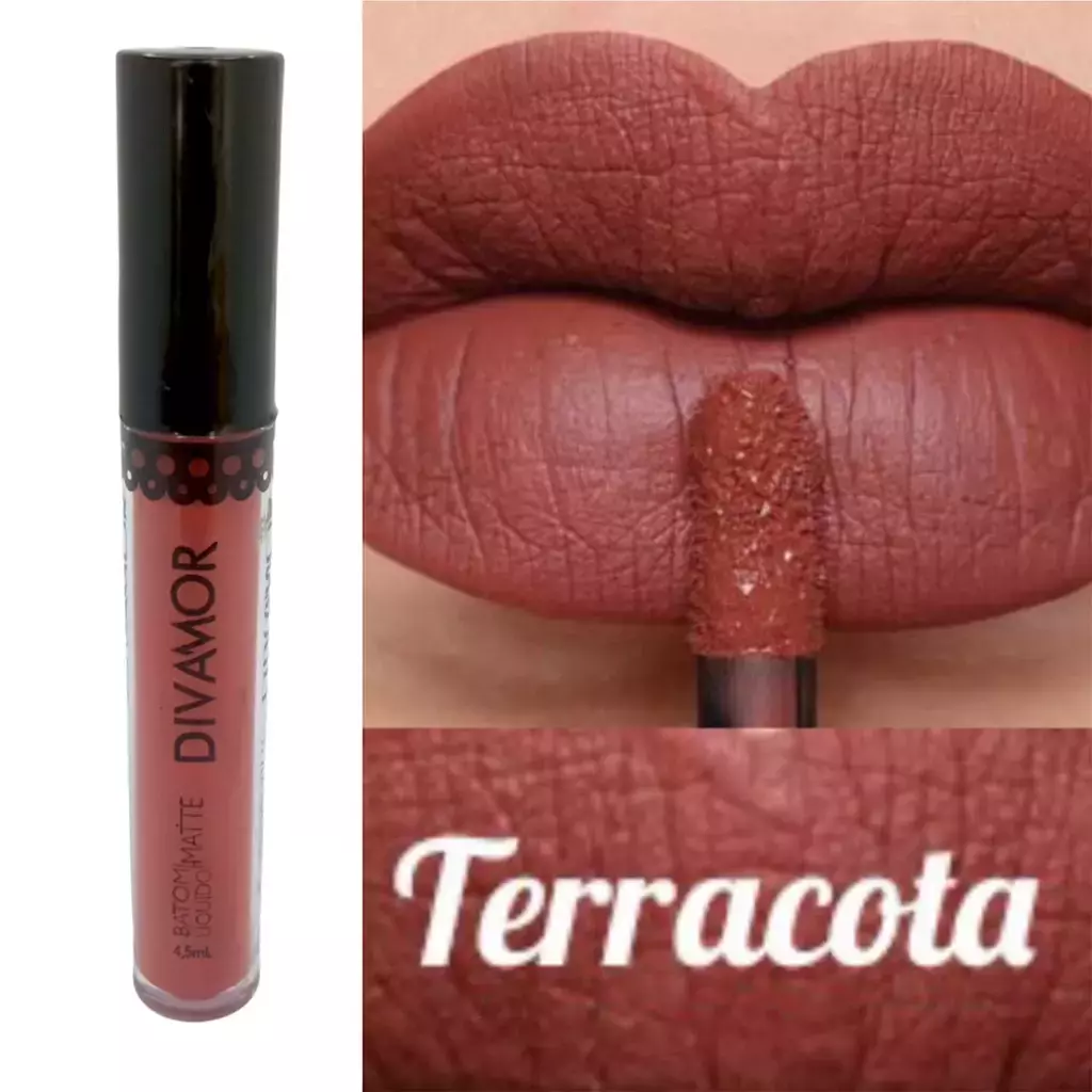 BATOM LIQ MATTE DIVAMOR TERRACOTA