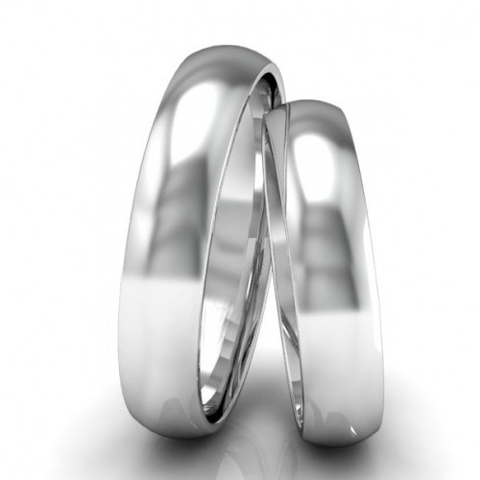 ALIANÇAS COMPROMISSO PRATA POLIDAS 5G (PAR)