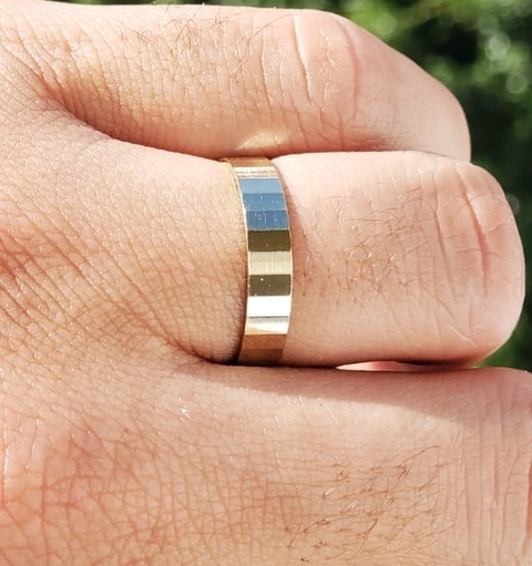 ALIANÇA RETA E NÃO ANATÔMICA ESPELHADA