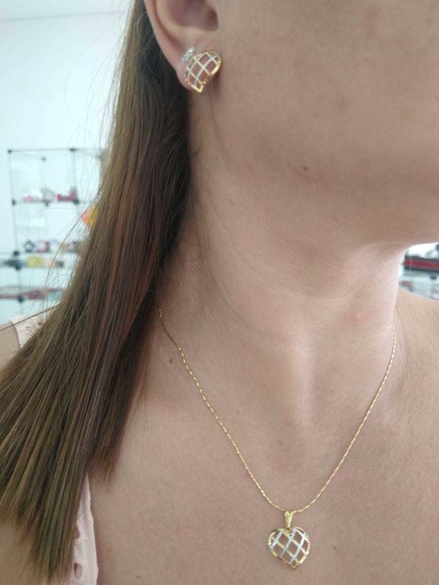 CONJUNTO FOLHEADO CORAÇAO