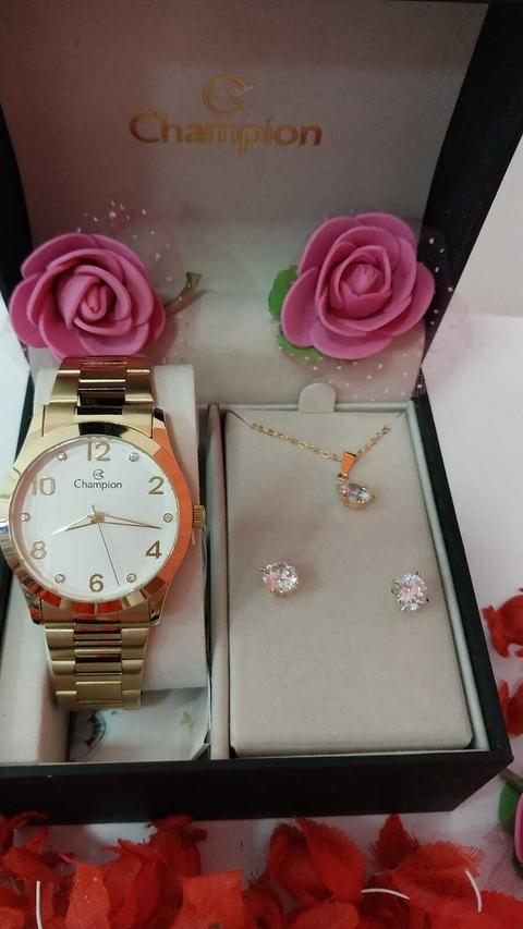 RELÓGIO CHAMPION FEMININO DOURADO - CN29052W