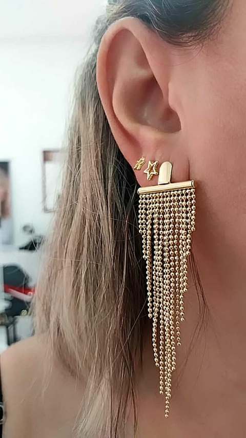 BRINCO FOLHEADO CORRENTE