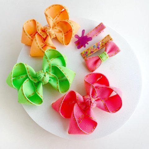 Laço Neon- Médio 8 cm