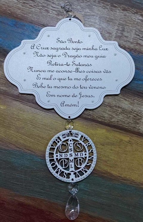Placa oração São Bento