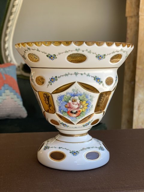Vaso em cristal overlay