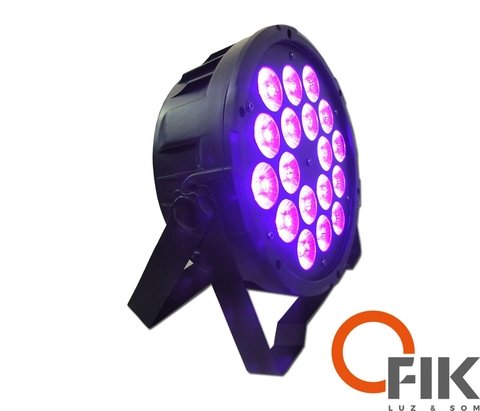 Refletor Par 64 Slim 18X12W Rgbwa + Uv 80W - FIK/I-5031-5