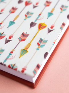 Mini caderno Flechas na internet