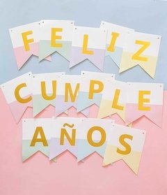 Guirnalda "Feliz cumpleaños" Pastel