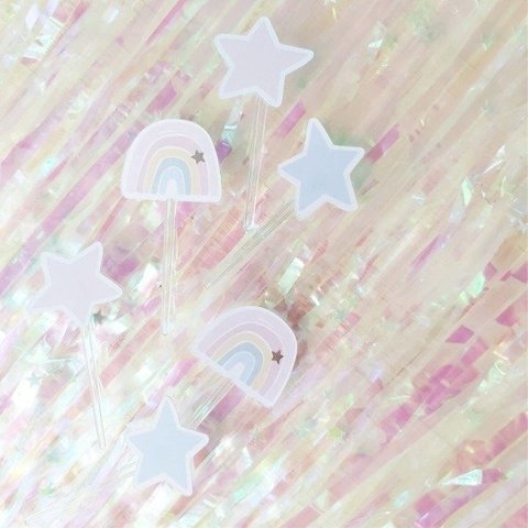 PINCHES Lovely arcoiris x 6 un