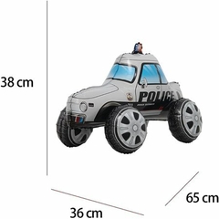 Globo Metalizado 4D Auto Policía en internet