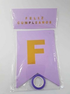 Banderines "Feliz cumpleaños" Varios Modelos y Colores en internet