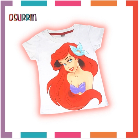 Remera Premium La Sirenita estampa clasica