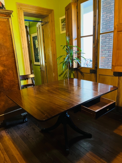 Mesa libro de caoba