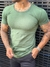 Camiseta Básica Algodão Verde Claro na internet