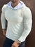 SUETER COM CAPUZ CREME - Total Store Moda Masculina e Feminina