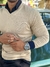 SUETER TRICOT GOLA V AREIA - Total Store Moda Masculina e Feminina