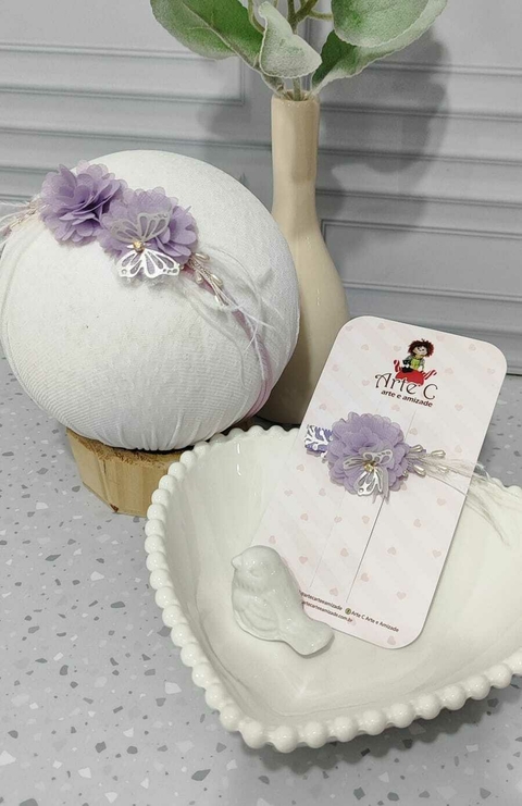 COLEÇÃO CAMÉLIA (FAIXINHA + BICO DE PATO) Cor lilás claro