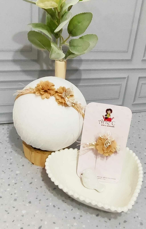 COLEÇÃO CAMÉLIA ( FAIXINHA + BICO DE PATO) Cor Bege