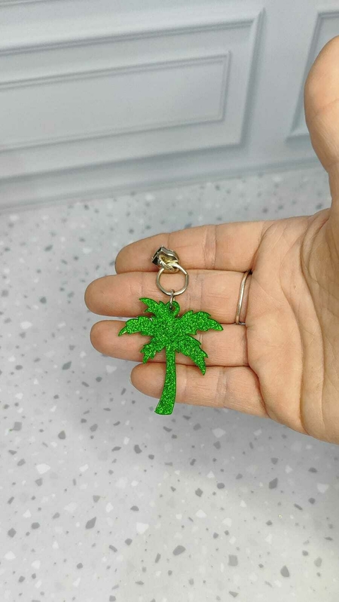 Cursor/Puxador de zíper niquelado N/5 COQUEIRO