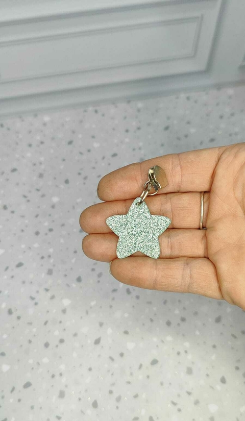 Cursor/Puxador de zíper niquelado N/5 ESTRELA