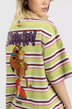 CAMISETA REGULAR STRIPES BAW X SD LIMAO MULTICOLORIDO - comprar online