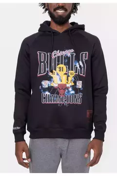 MOLETOM N N PLAYOFFS BLACK CHICAGO