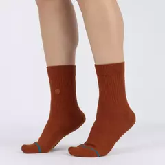 MEIA STANCE ICON QUARTER BURNT ORANGE