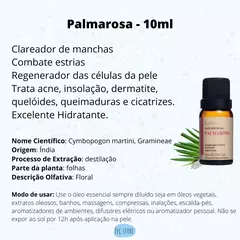 Óleo Essencial Palmarosa Via Aroma - 10ml na internet