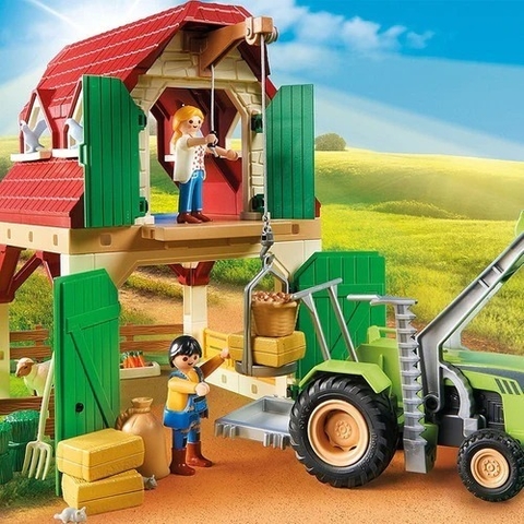 GRANJA CON TRACTOR Y CRÍA DE ANIMALES - PLAYMOBIL en internet