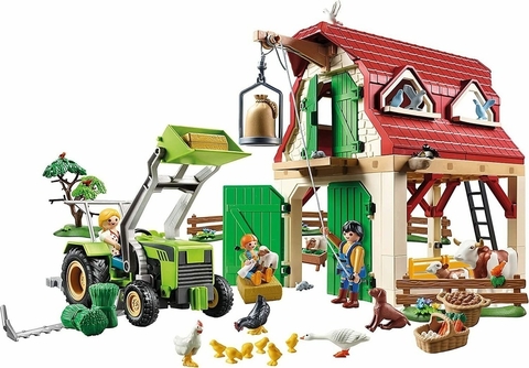 GRANJA CON TRACTOR Y CRÍA DE ANIMALES - PLAYMOBIL - comprar online