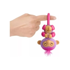 Muñeca Fingerlings Monito Interactivo Harmony Shine violeta - Juguetería Pekita's
