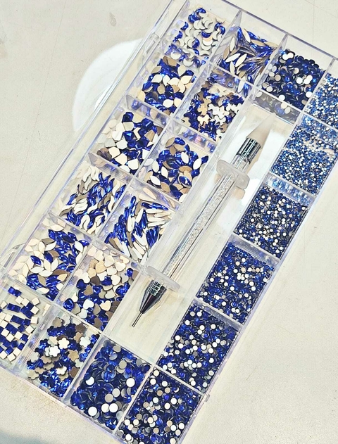 kit de cristales en caja Strass Lashes mix