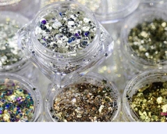 Glitter holograficos Metálic X 12u