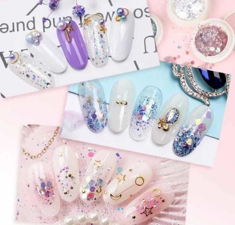 ojo de hada glitter x 6 tonos - STRASS LASHES