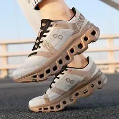 Moda masculina esportes tênis de corrida feminino experimento leve confortável - loja online