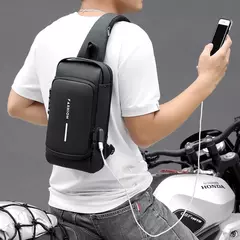 Bolsa de Ombro Masculina, mochila de carregamento. na internet